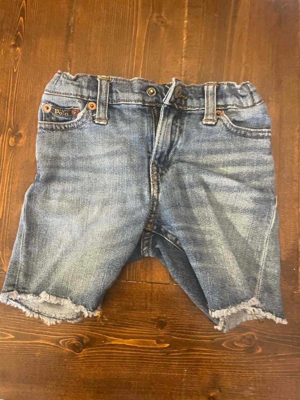 Ralph Lauren Kids Denim Cutoff Shorts - Light Blue Wash